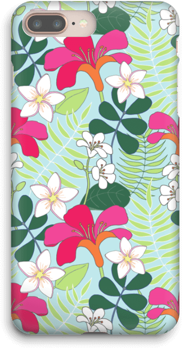 Tropical Flowers Case Iphone 8 Plus - Ipad 4 (500x800), Png Download