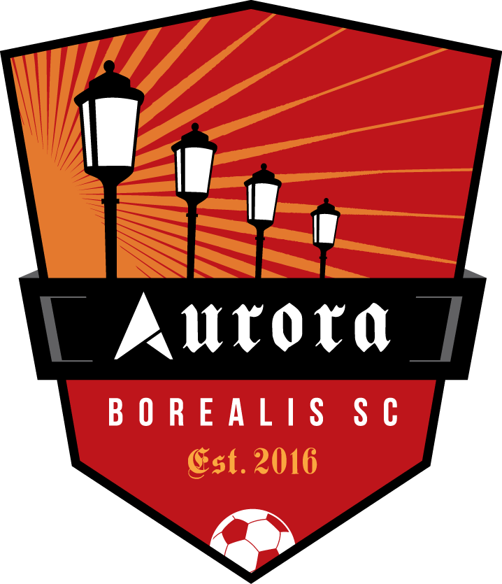 Aurora Borealis Crest Cmyk With Date - Football (718x835), Png Download