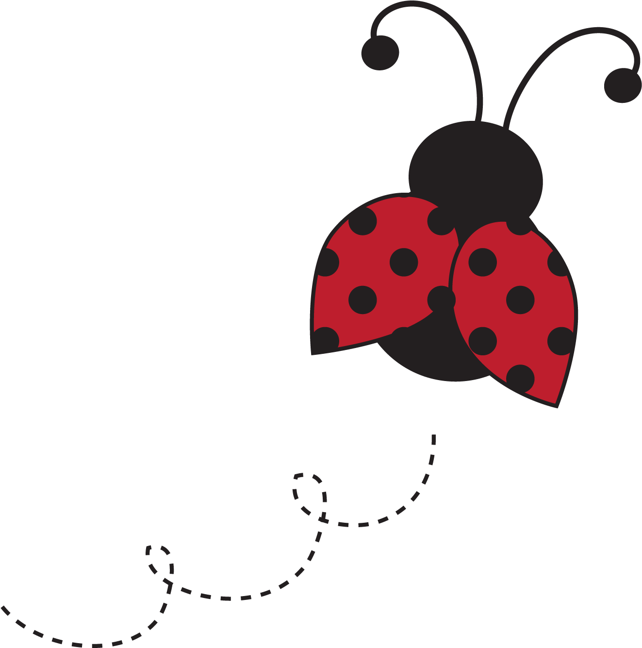 Baby Ladybug Clip Art - Vaquitas De San Antonio Png (1333x1334), Png Download