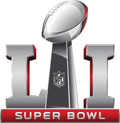 Super Bowl 51 Logo Png - Super Bowl 2017 (407x417), Png Download