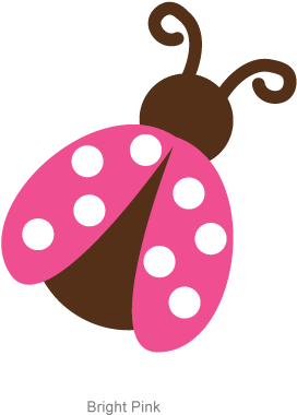 Ladybug On Pink Flower Bright Pink Ladybug Wall Decal - Ladybugs On Flowers Clipart (660x500), Png Download