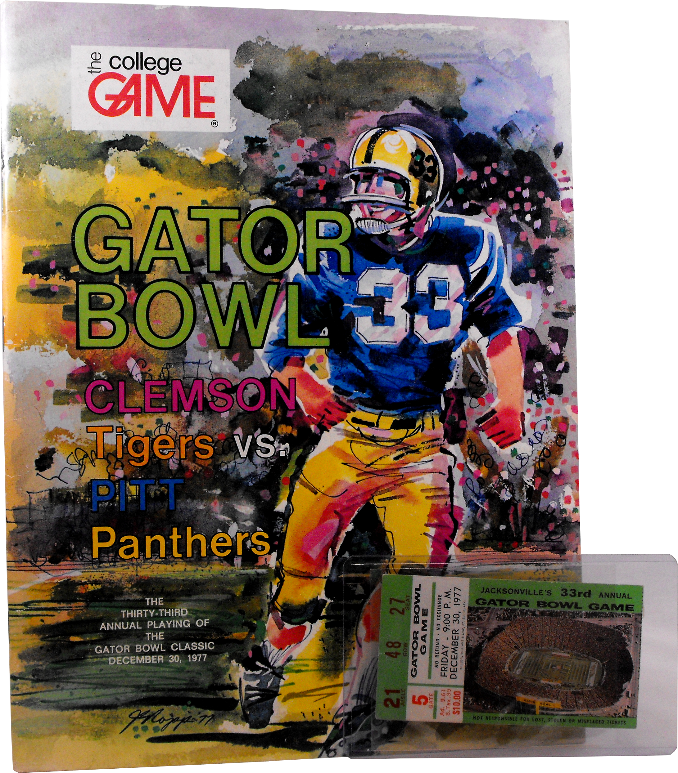 1977 - Gator - Bowl - Program V=1495557043 - Clemson Tigers Football (2266x2557), Png Download