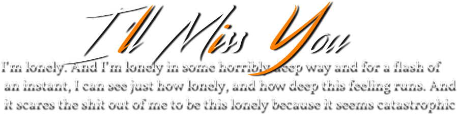 Alone Quotes Png Image - Orange (1024x461), Png Download