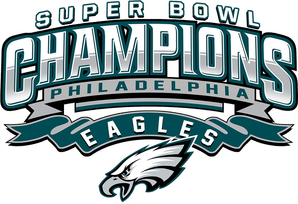 Super Bowl Lii Philadelphia Eagles Champions Tees - Philadelphia Eagles Super Bowl Logo (1200x750), Png Download
