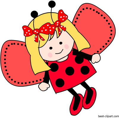 Free Ladybug Or Ladybird Clip Art - Ladybugs Cute Clipart Png (450x450), Png Download