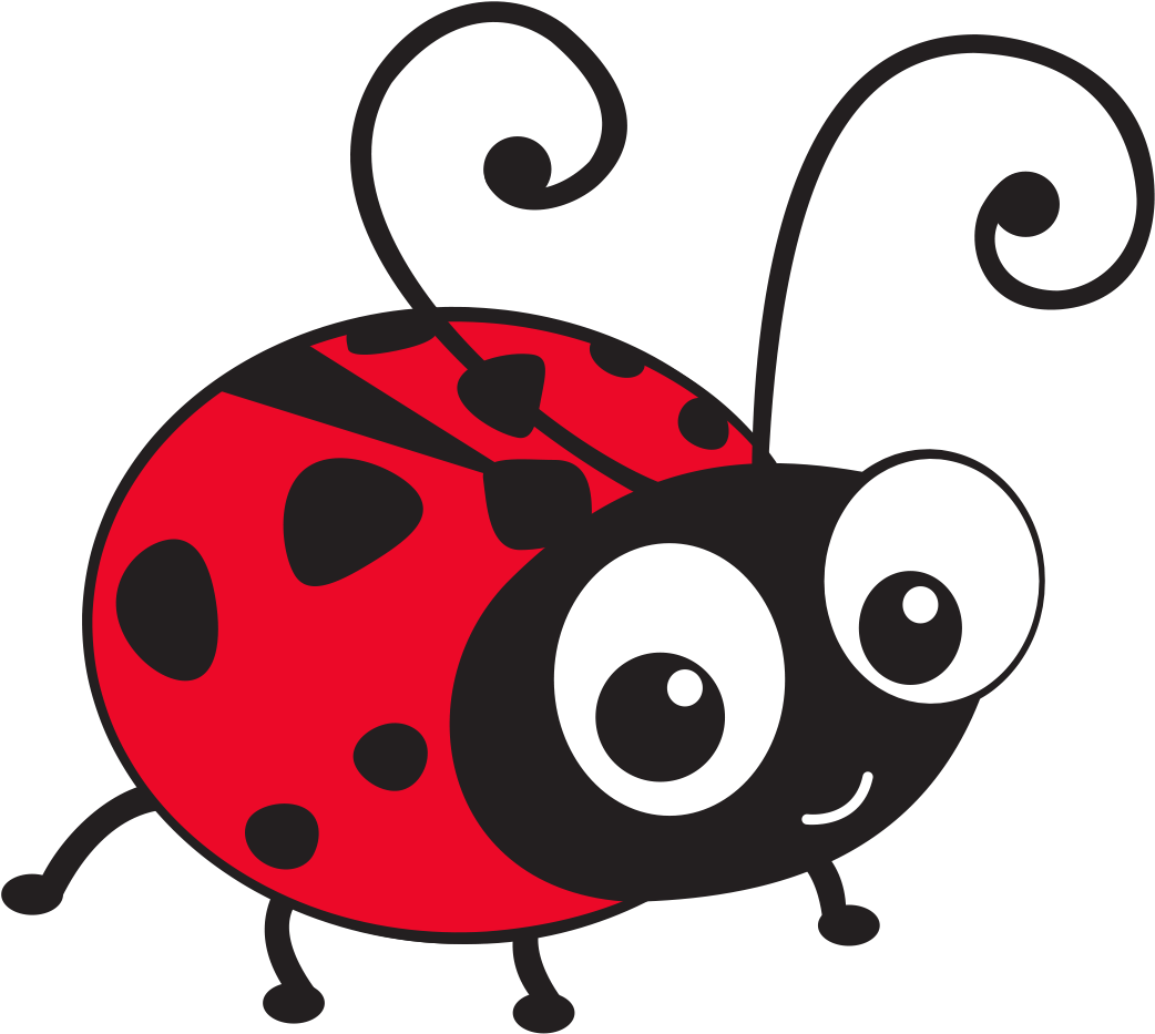 Ladybug Cartoon Character - Lady Birds Cartoon (1231x951), Png Download
