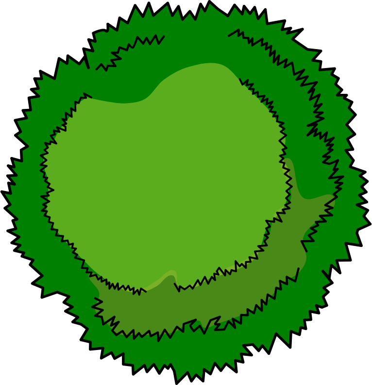 Image Free Library Medium Image Png - Cartoon Tree Top View (766x792), Png Download