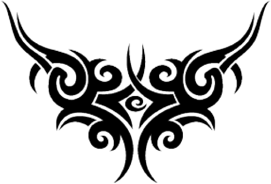 Tattoo Clipart Logo Png - Tribal Design Back Tattoos (600x435), Png Download