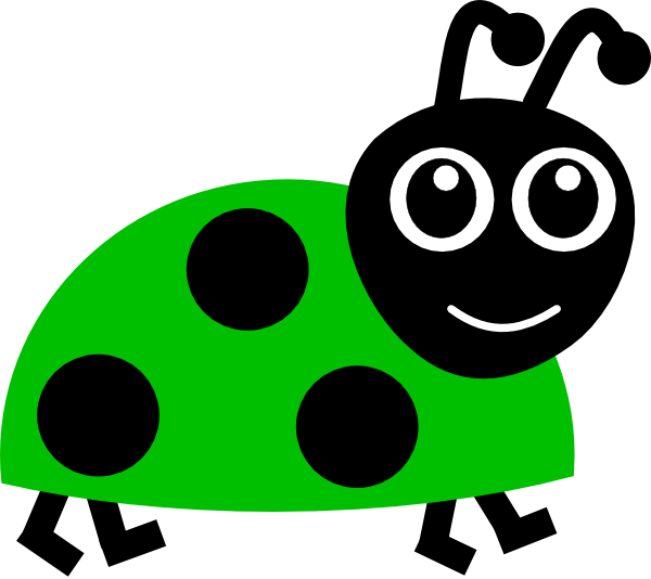How To Set Use Green Lady Bug Svg Vector (600x534), Png Download