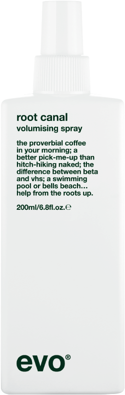 Volumising Hair Hacks - Evo Root Canal Base Support Spray (200ml) (349x804), Png Download