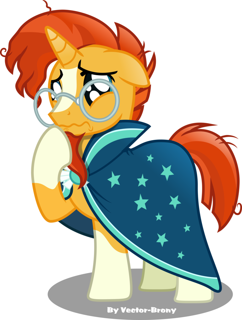 Vector-brony, Cloak, Clothes, Male, Pony, Puppy Dog - Sad Sunburst (773x1024), Png Download