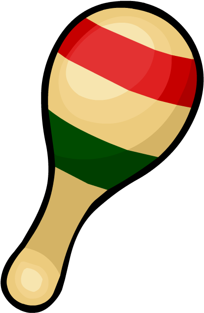 Image Png Club Penguin Image Black And White Stock - Maraca Png (551x743), Png Download