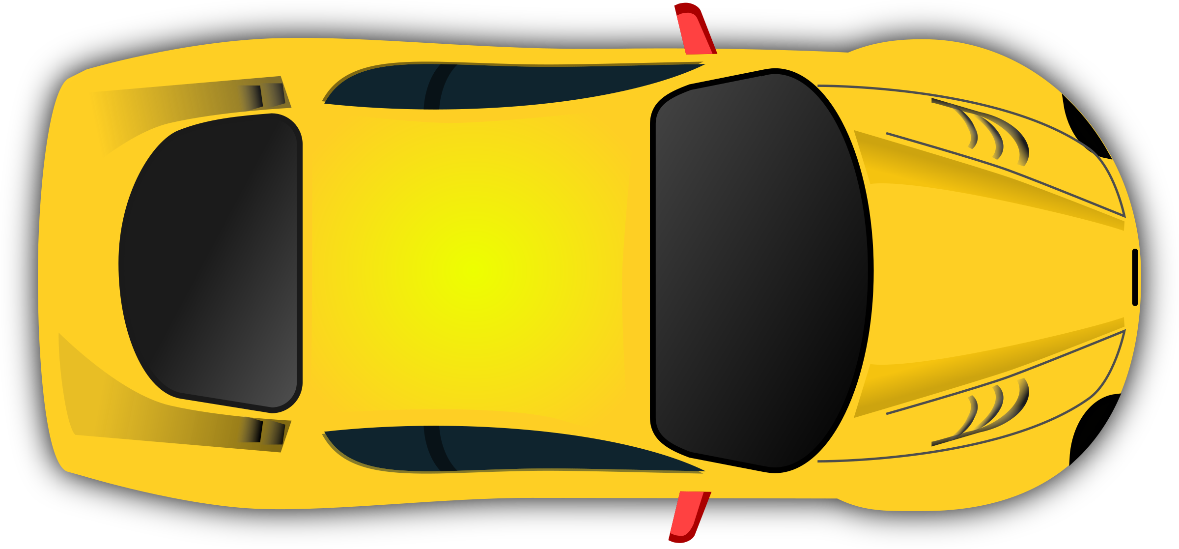 This Free Icons Png Design Of Car Top View Remix Racing (2400x1117), Png Download