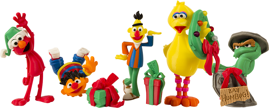 Mb-xmas - Sesame Street Characters Png (918x439), Png Download