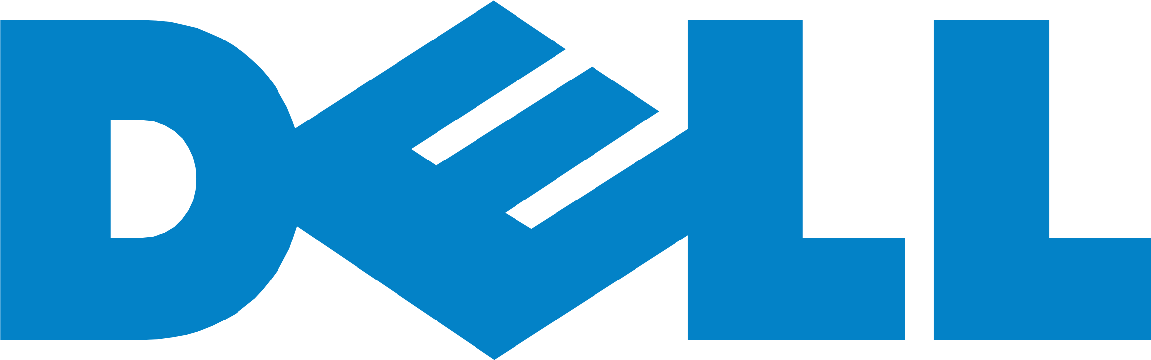 Dell Logo Vector - Dell Mono (1522x1080), Png Download