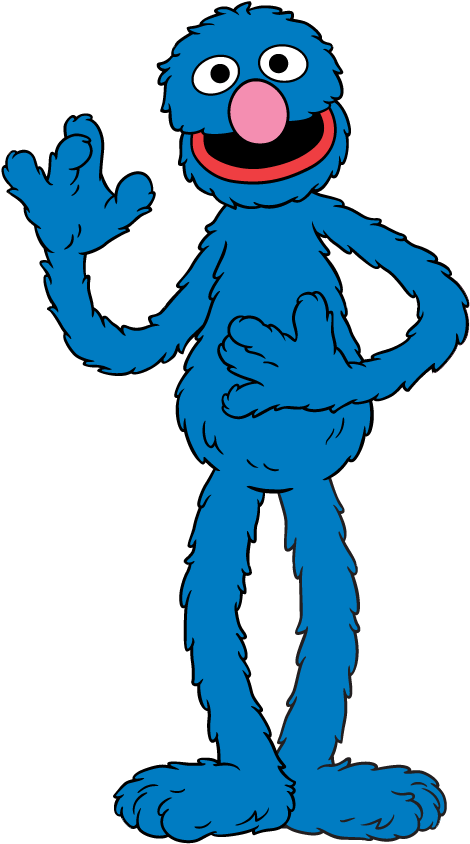 Download Clipart Transparent Grover - Grover Sesame Street Cartoon