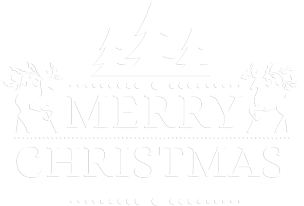 0, - Merry Christmas Black And White (600x410), Png Download