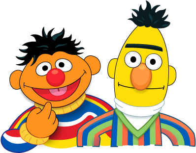 Since The First Season Of The Show, Some Audiences - Sesame Street Ernie The Face T-shirte (400x400), Png Download