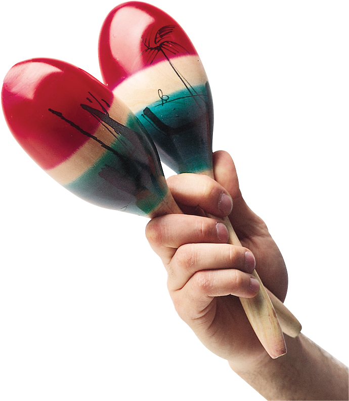 Maracas - Latin Percussion Cp287 Medium Wood Maracas (1086x1198), Png Download