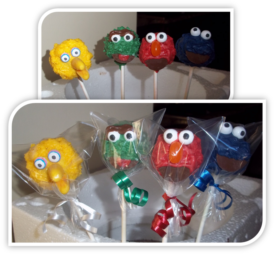 Sesame Street Characters On Cake Central - Figurine (900x835), Png Download