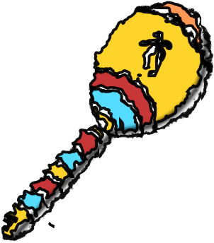 How To Set Use Maracas Clipart (636x900), Png Download