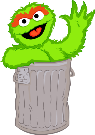 Png Royalty Free Stock Sesame Google Search Party Ideas - Sesame Street Oscar Clip Art (316x450), Png Download