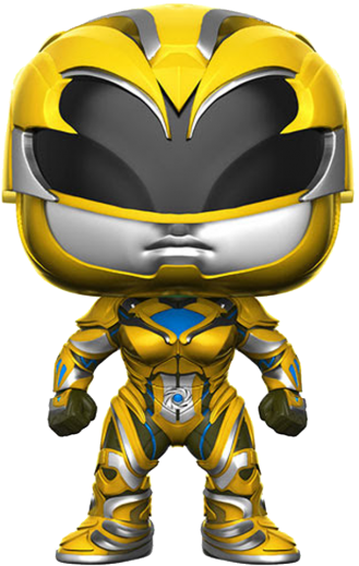 Power Rangers - Yellow Ranger - Funko Pop Vinyl Power Rangers Movie - Yellow Ranger (541x541), Png Download