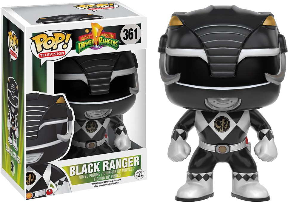 Power Rangers Black Ranger Funko Pop (1024x731), Png Download
