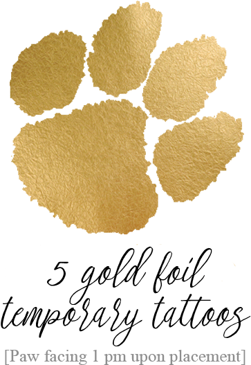 Tiger Paw Inspired Temporary Tattoo - Anson High School Logo (400x556), Png Download