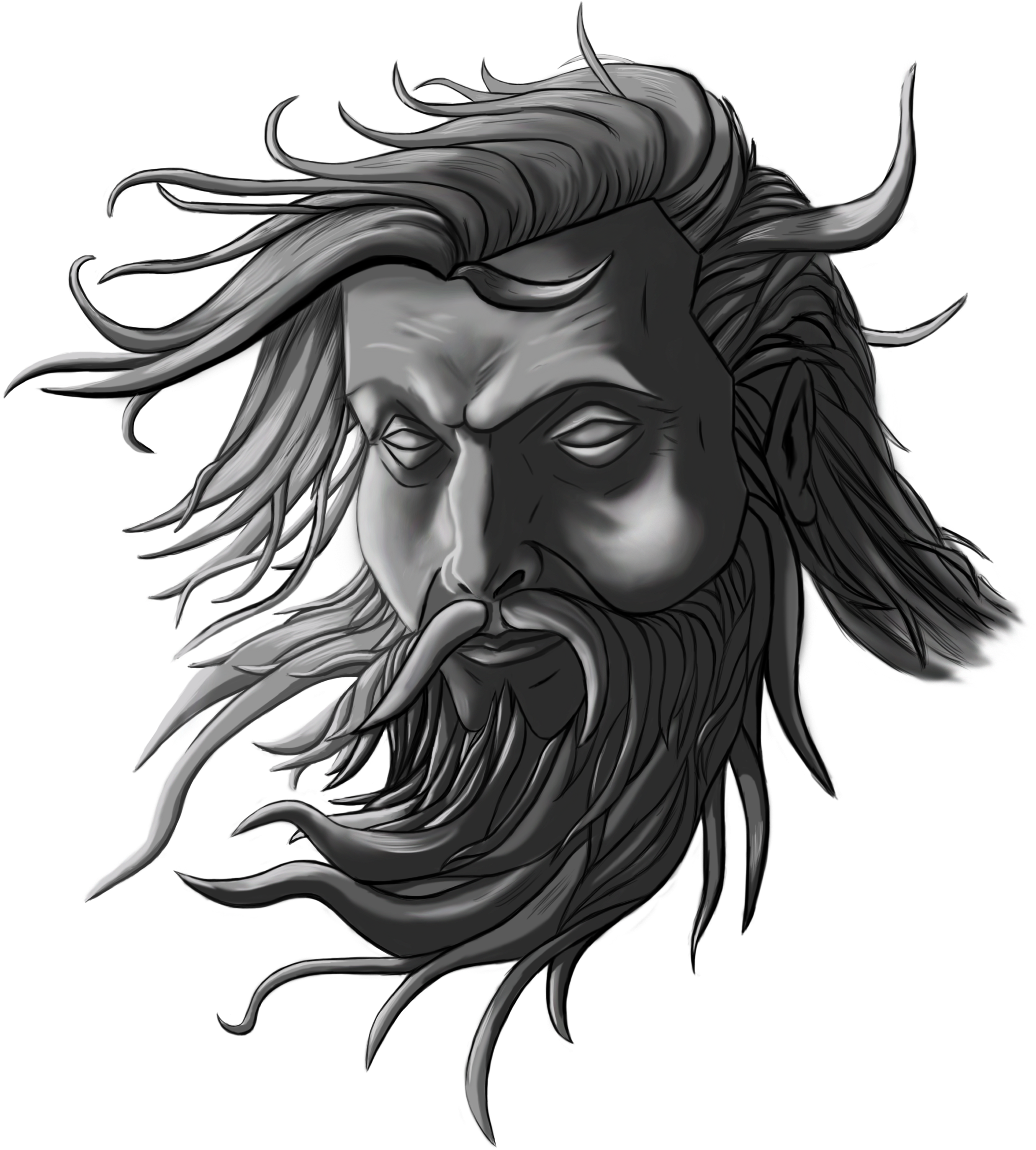 #poseidón Dios De Los Mares De #grecia También Llamado - Hades (2550x3300), Png Download