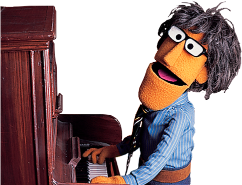 So What Happens When You Make A Character Whose Sole - Muppet That Plays Piano (500x377), Png Download