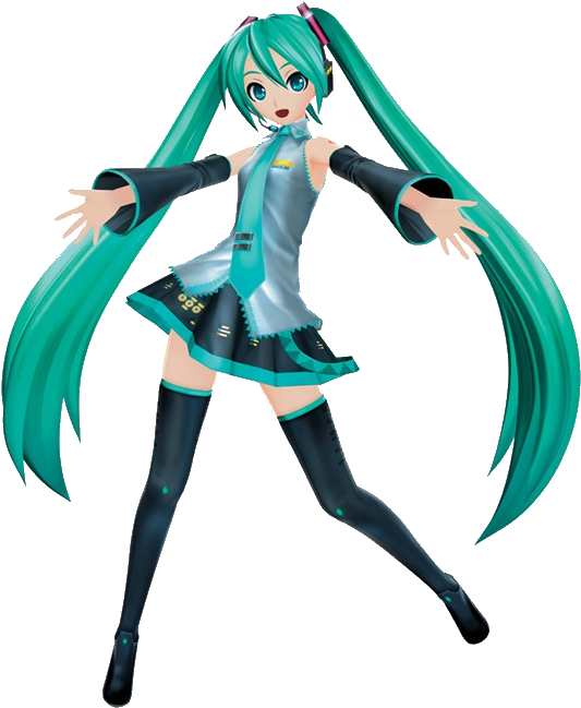 Hatsune Miku - Hatsune Miku Project Diva F 2nd Png (576x674), Png Download