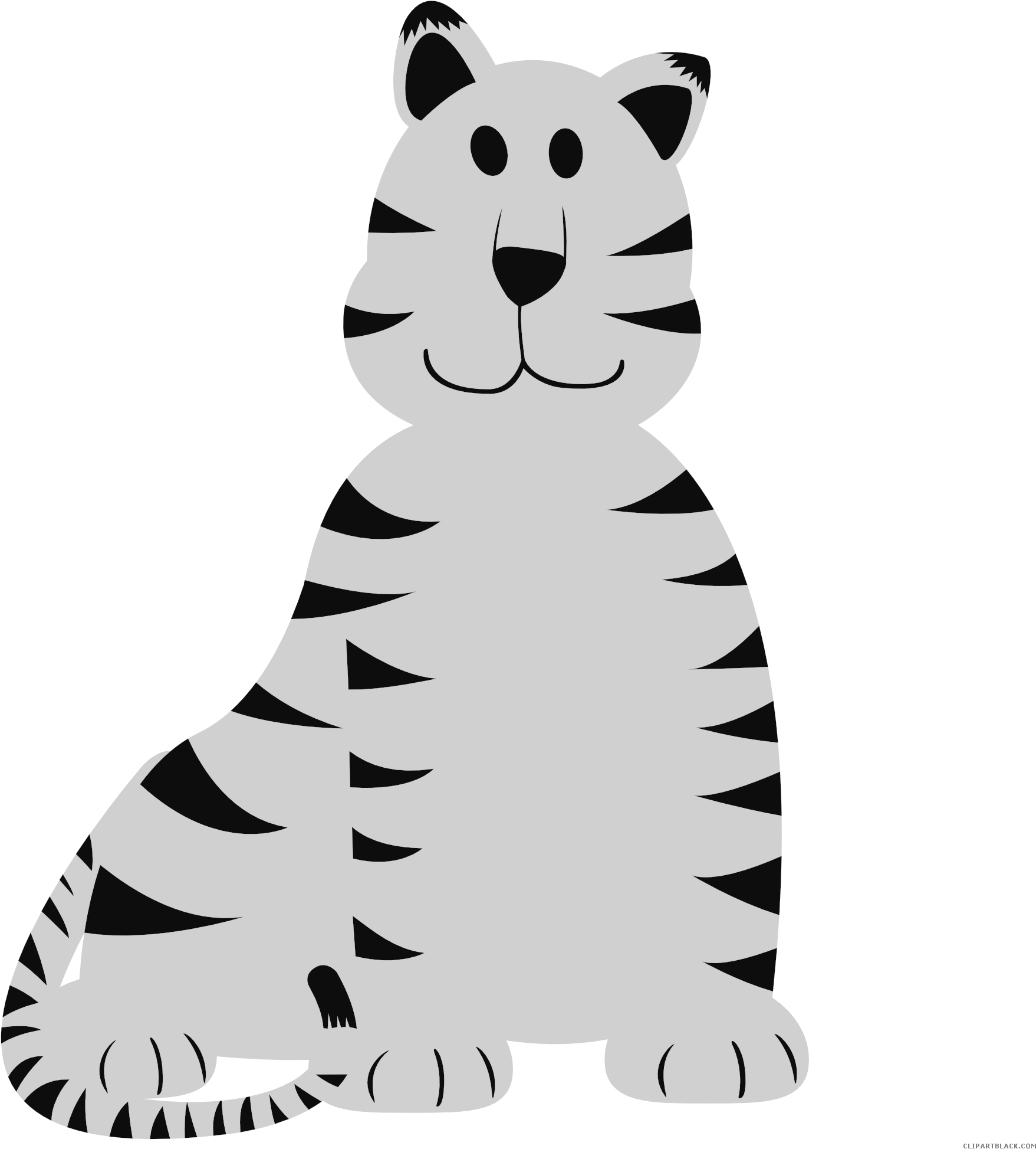 Picture Royalty Free Baby Tiger Clipart - Animales Vectores Png (1969x1969), Png Download