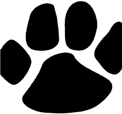 Rose Ave School - Cougar Paw Print Clipart (400x400), Png Download