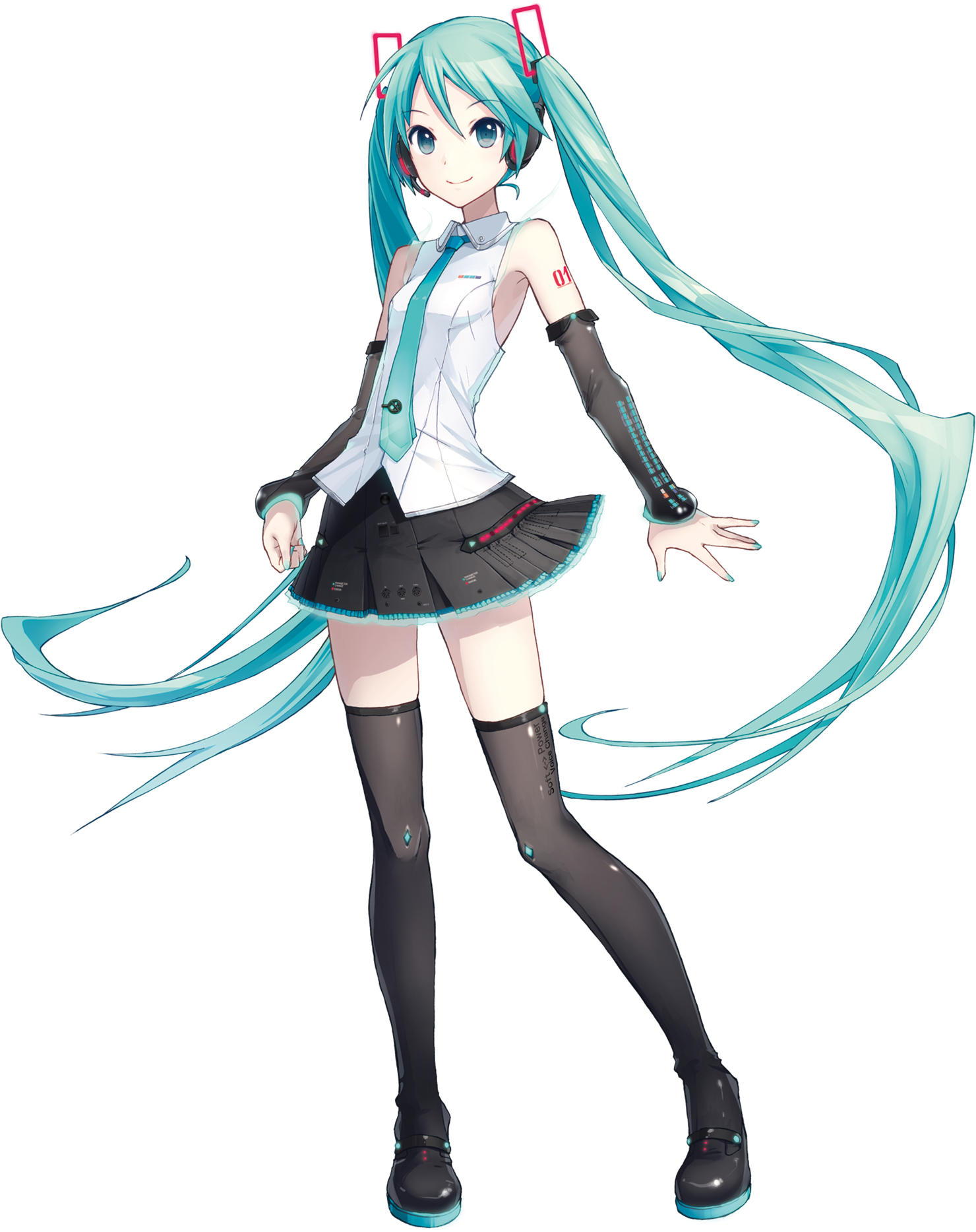 Miku - Vocaloid V4x Miku (1510x1886), Png Download