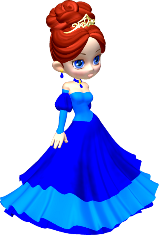 In Blue Poser Png By Clipartcotttage On - Princesses Clip Art (540x800), Png Download