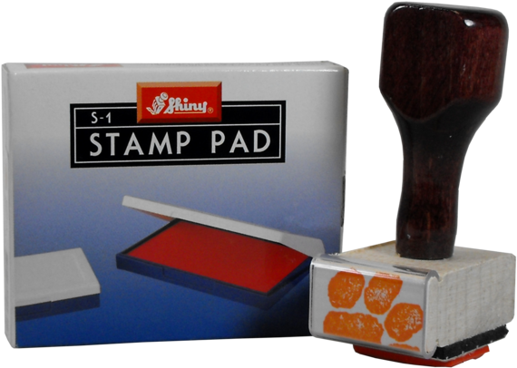 Clemson Tiger Paw Stamp And Orange Ink Pad - Shiny Stamp Pad Red Size 3 110 X 70mm (600x420), Png Download