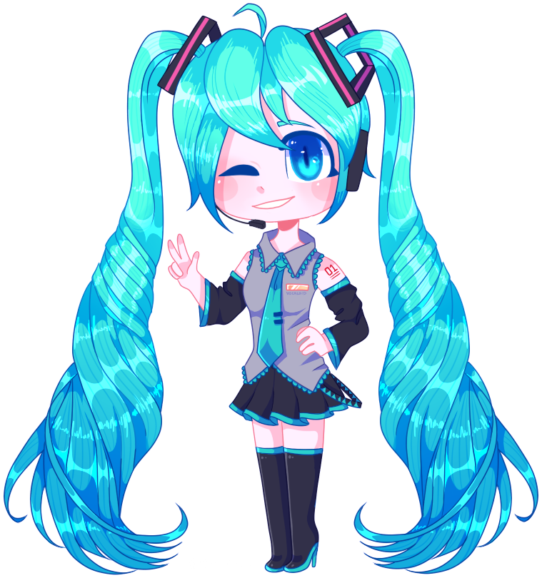 Hatsune Miku - Illustration (759x810), Png Download