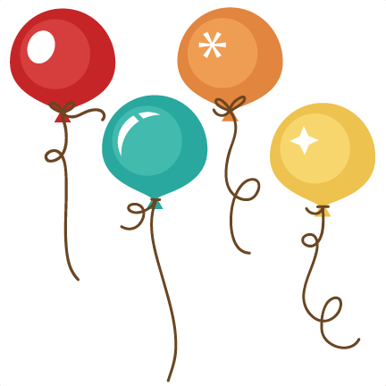 Birthday Balloons Svg Cut Files For Scrapbooking Birthday - Miss Kate Cuttables Balloons (432x432), Png Download