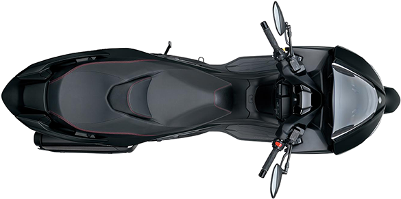 Motorcycle Top View Png - Suzuki Burgman (608x323), Png Download