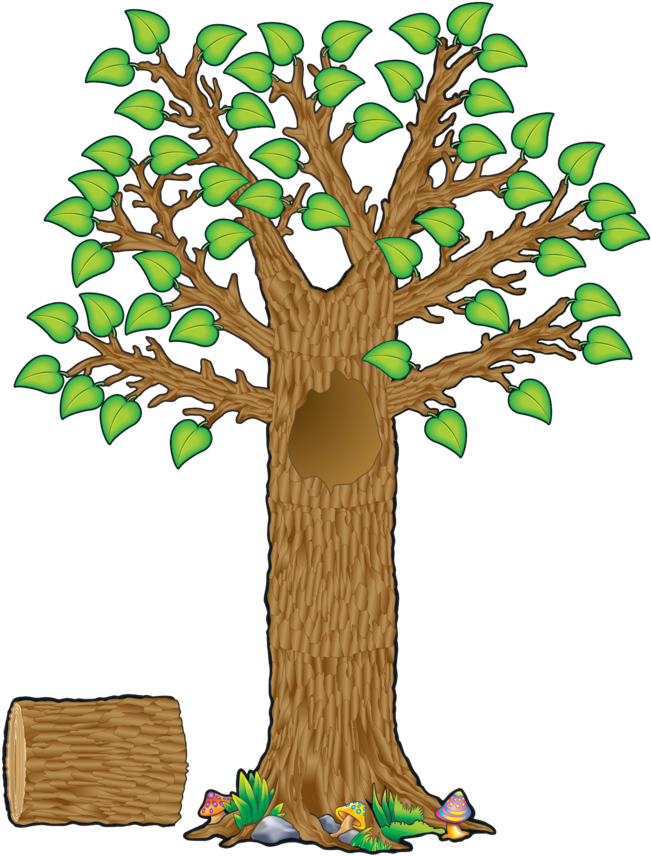 Tcr4405 Seasonal Tree Bulletin Board Display Set Image - Printable Tree For Classroom Display (900x900), Png Download