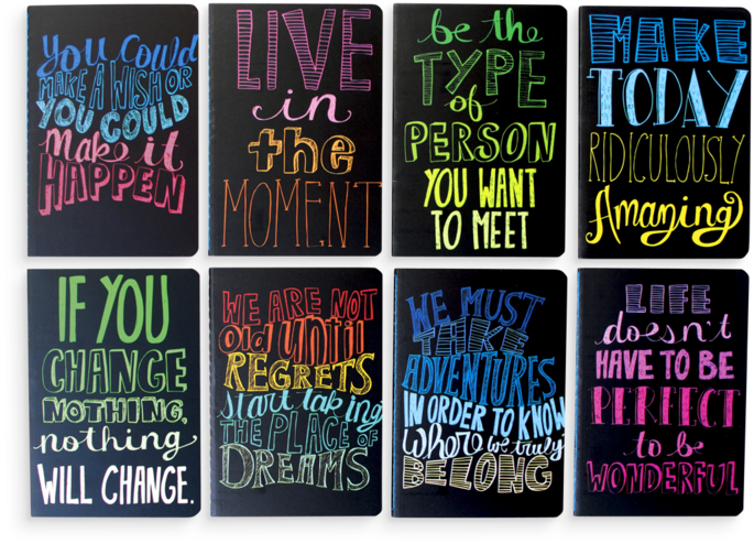8 Pocket Pal Quotations Pocket Journals With Inspirational - Pocket Pal Mini Journals - Set Of 8 - Quotations [book] (800x800), Png Download