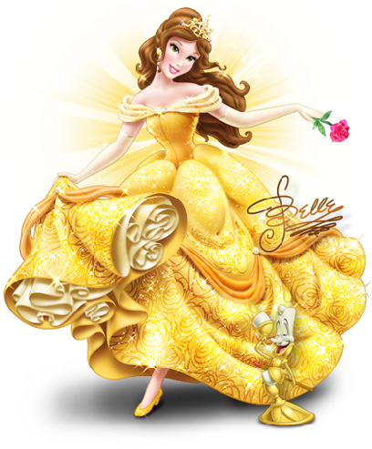 Princes Palace Pets Cartoon Clipart - Belle Beauty And The Beast Birthday Tutu Outfit (500x500), Png Download