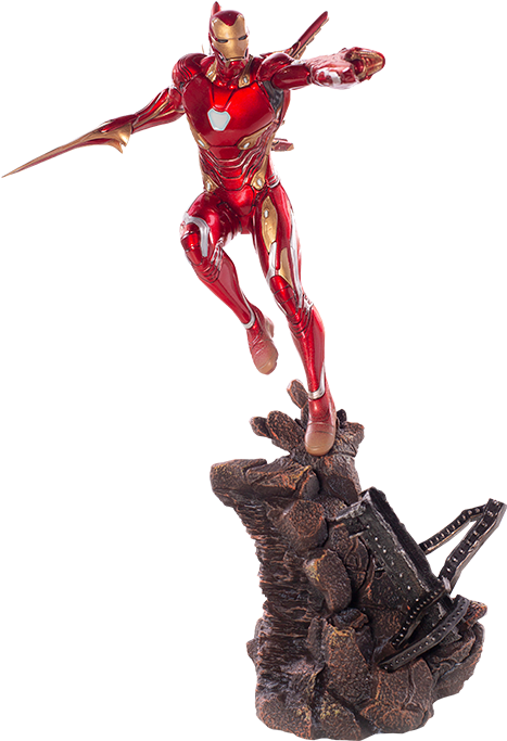 2" Marvel Statue Iron Man Mark L - Iron Man Mark 48 (480x682), Png Download