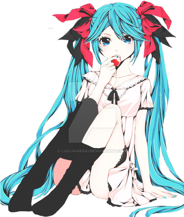 Hatsune Miku Png Tumblr - Hatsune Miku Render Kawaii (600x731), Png Download