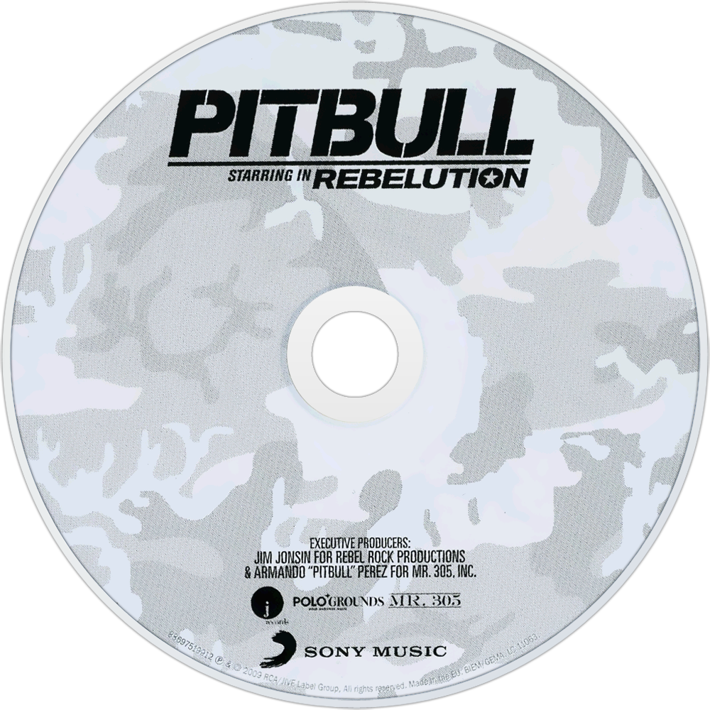 Pitbull Rebelution Cd Disc Image (1000x1000), Png Download