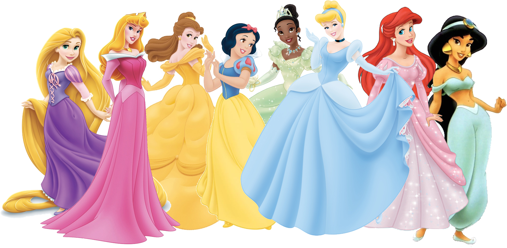 Disney Princess 2 - Disney Princess With Braids (1793x922), Png Download