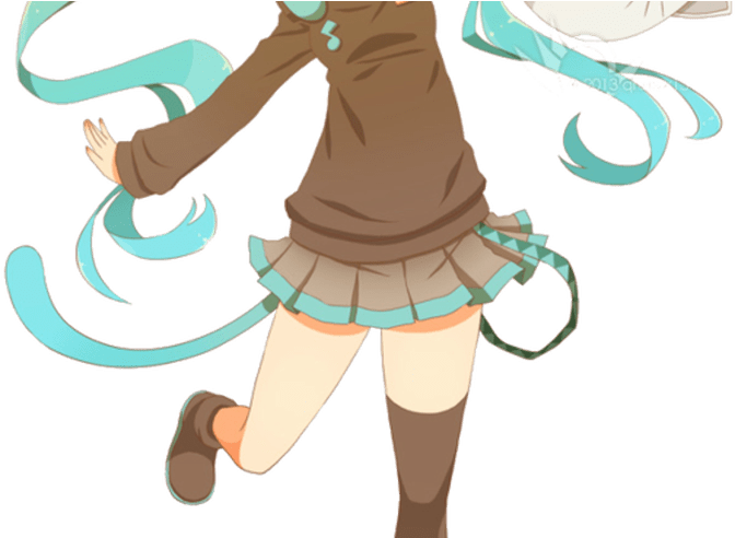 Hatsune Miku Render By Abrufun On Deviantart - Miku Render (800x491), Png Download