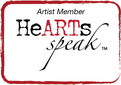 Artist Badge - Hearts Speak Sticker (rectangle) (400x337), Png Download