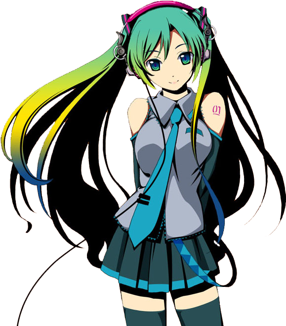 Hatsune Miku 1 - Miku Hatsune Transparent (638x682), Png Download